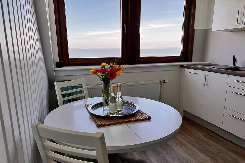 Ganze Wohnung, Fewo mit in einmaliger Wattlage mit Blick aufs Meer in Steenodde, Nebel