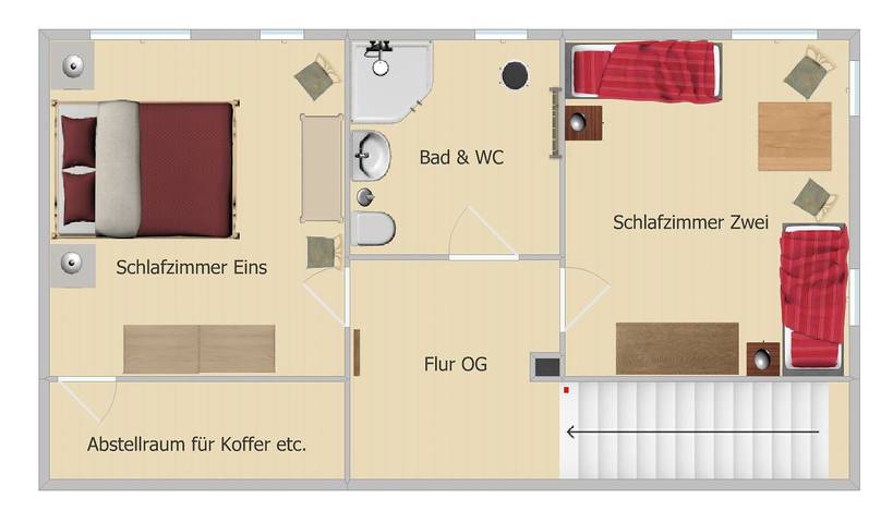 Ferienwohnung für 4 Personen, mit Sauna und Garten sowie Pool in Gunzenhausen - 4