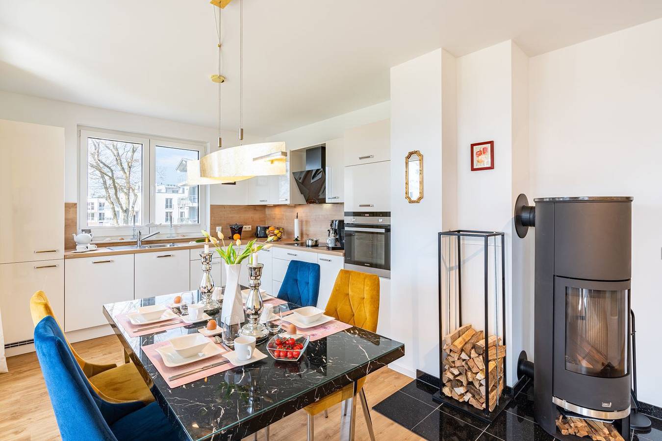 Appartement entier, Apartment "Wikinger Exklusiv" mit Haffblick, Kamin und Ermäßigung auf Golfplatz in Zirchow, Usedom