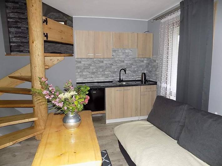 Apartament wakacyjny dla 3 osób, z Balkon i Ogród oraz Widok w Czorsztyn