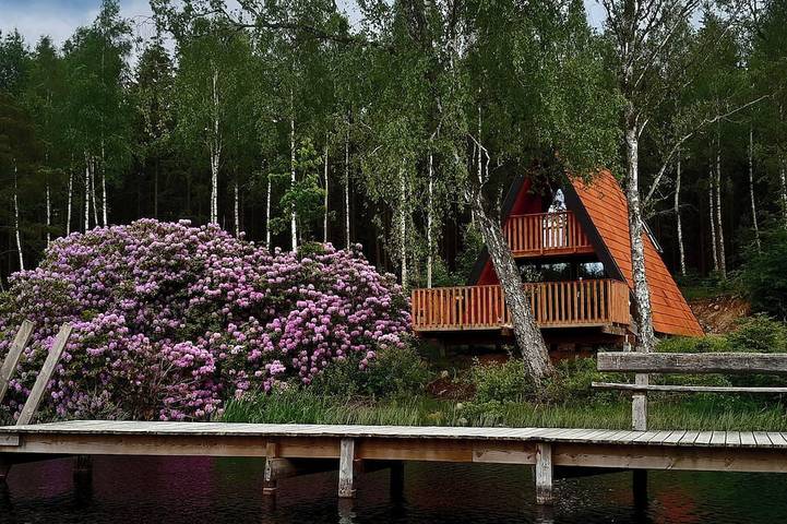Blockhütte für 4 Personen, mit Garten und Terrasse - 1