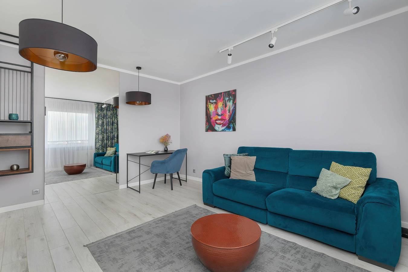 Apartamento entero, Ku S o cu 24A Szczecin White and Blue Apartment with City View and Desk in Szczecin, Mar Baltico Polonia