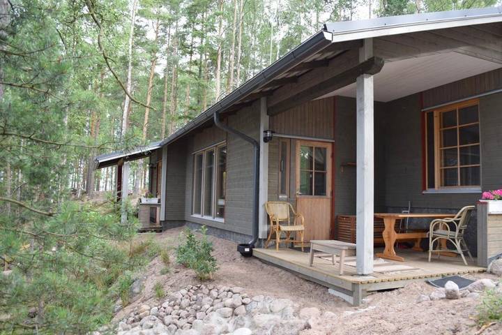 Apartament wakacyjny dla 9 osób, z sauna i widok oraz taras, zwierzęta dozwolone w Finlandia Południowa