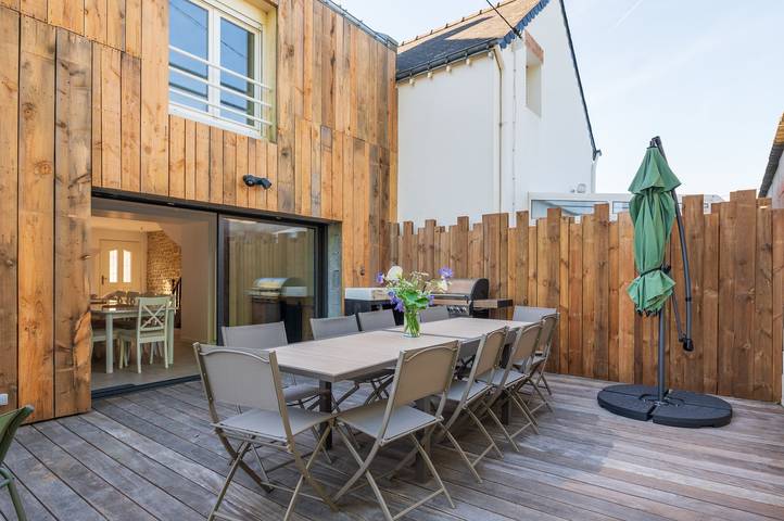 Maison de vacances 'Refuge du Sentier Sauvage' avec terrasse privée in Belz, Côte des Mégalithes