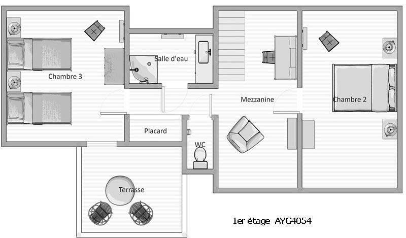 Location de vacances pour 8 personnes, avec terrasse ainsi que vue et jardin à Moyrazès - 3
