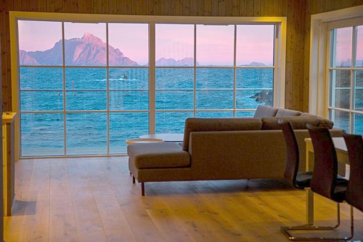 Chalet für 11 Personen, mit Ausblick und Balkon auf den Lofoten