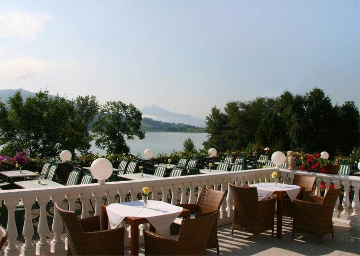 Hotel für 2 Personen, mit Balkon und Terrasse sowie Garten und Sauna in Irrsee - 3
