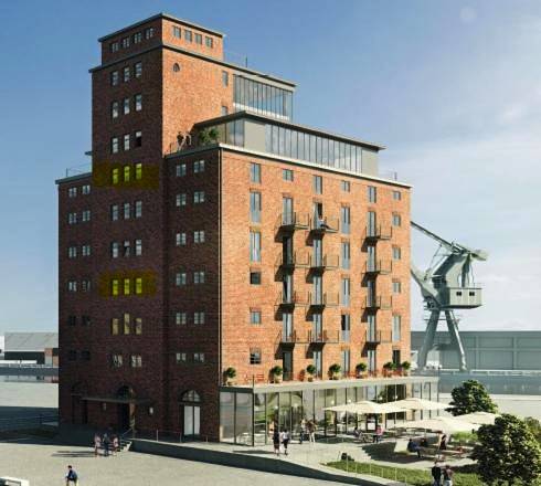 Appartment Ferienwohnung mit großer Terrasse Ohlerich Speicher Wismar in Wismar, Oostzee - Mecklenburg