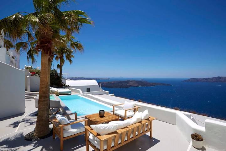 Location de vacances pour 6 personnes, avec vue sur l’océan dans Firostefani - 3