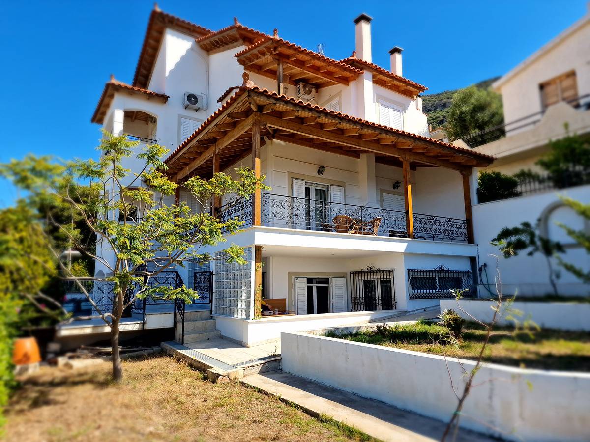 Die Mirador Boutique Villa mit malerischem Meerblick in Porto Rafti, Markopoulo-Mesogaia