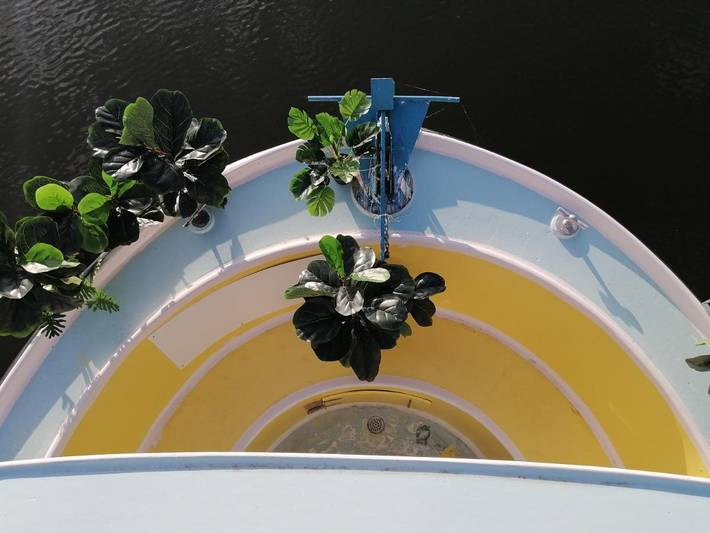 Barco para 4 personas, con vistas y terraza en Nantes