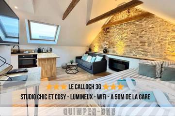 Gîte pour 3 personnes, avec vue, animaux acceptés dans Gare De Quimper