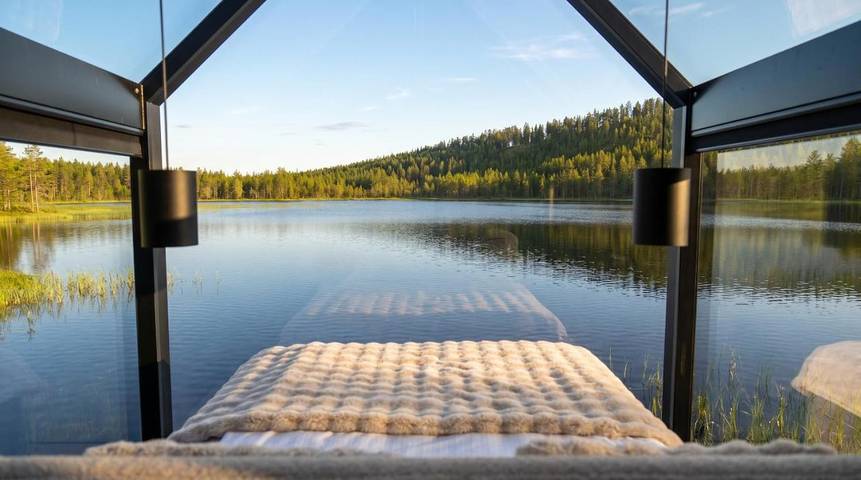 Lodge für 4 Personen, mit Whirlpool und Terrasse sowie Sauna - 1