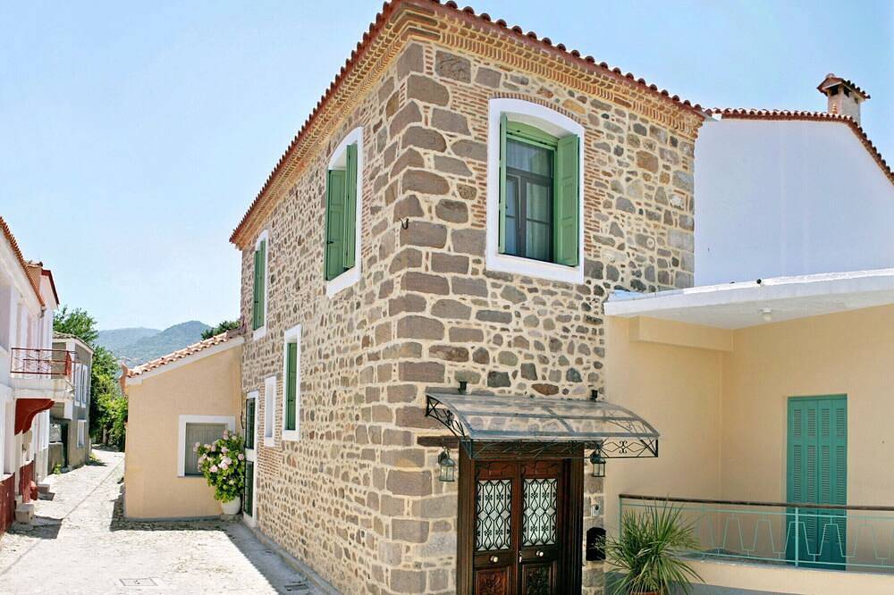 Familienfreundliche, romantische Wochenende, luxuriöse Villa, Authentizität des lokalen Lebens in Petra (Griechenland), North Aegean Islands