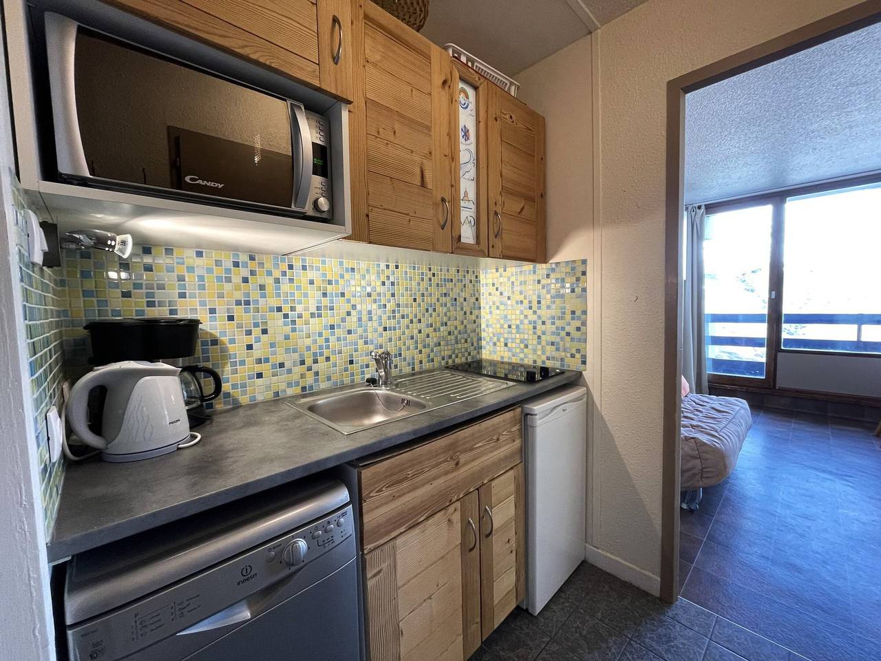 Ganzes Studio, Studio mit Balkon und Badewanne direkt an den Pisten in Les Menuires, Saint-Martin-de-Belleville