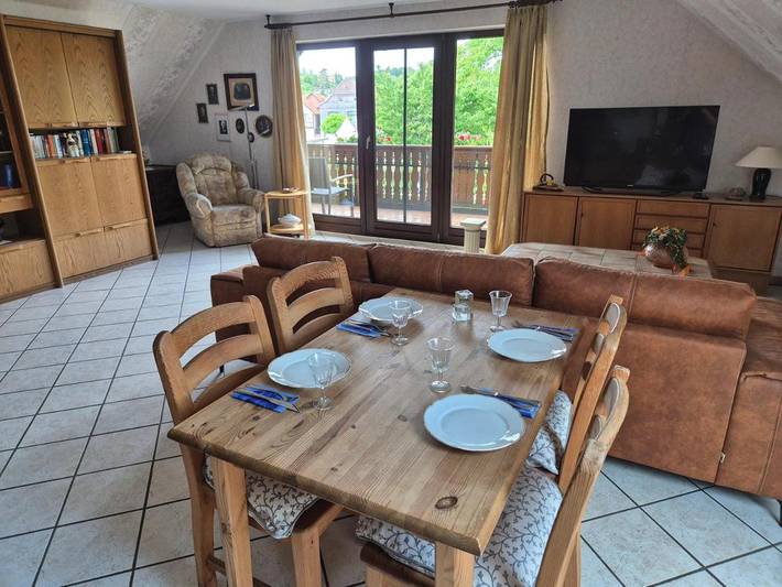 Ferienwohnung für 4 Personen, mit Balkon und Terrasse sowie Ausblick in Duderstadt