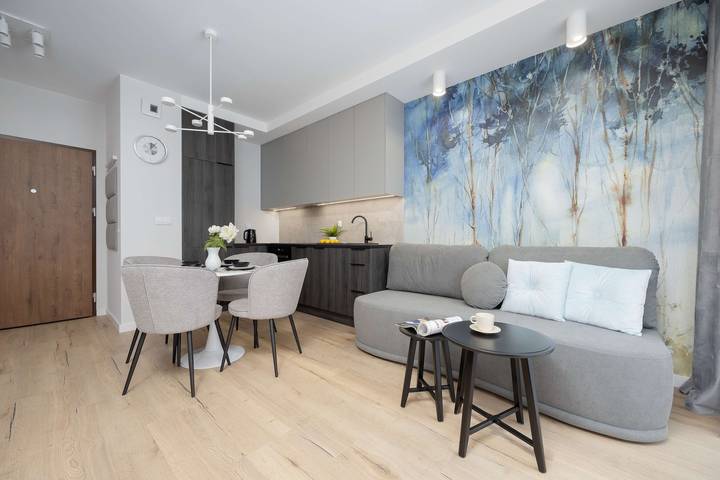 Studio für 4 Personen, mit Balkon/Terrasse, kinderfreundlich in Warschau - 3