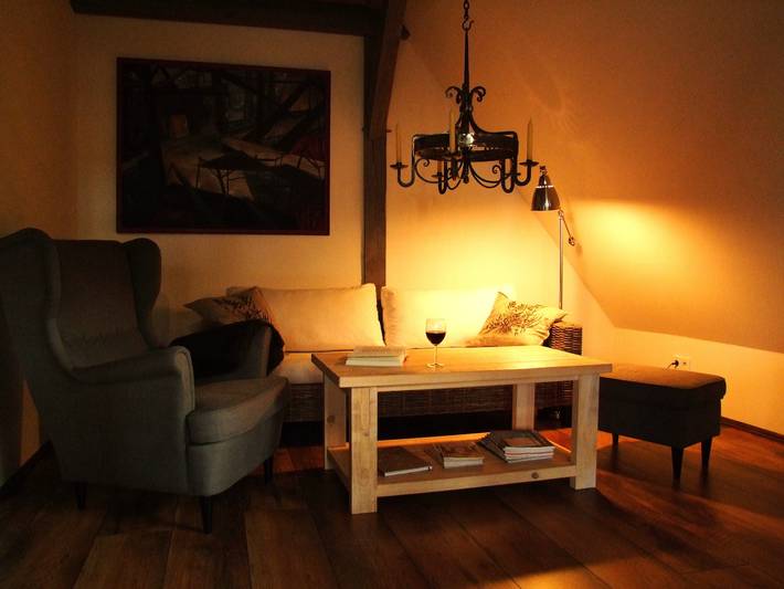 Appartement entier, Appartement de vacances "Vogelsang" sur deux étages avec cheminée et terrasse. in Neuburg (Mecklembourg), Neuburg