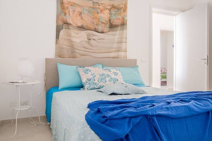 Salento Villa Emma - Hellblaues Apartment in Porto Cesareo, Golf von Tarent