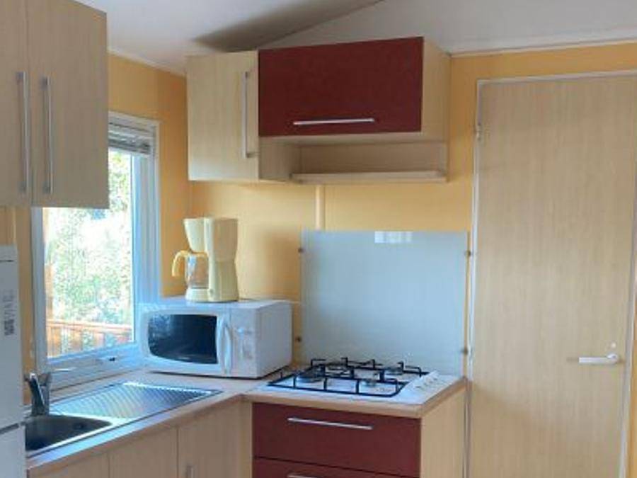 Camping maeva Escapades l'Emeraude du Verdon (anciennemet Saint-Lazare) - Mobilheim 6 personen - Irm Peuplier klimatisiert ( Ankunft am Samstag ) in Aups, Brignoles Region