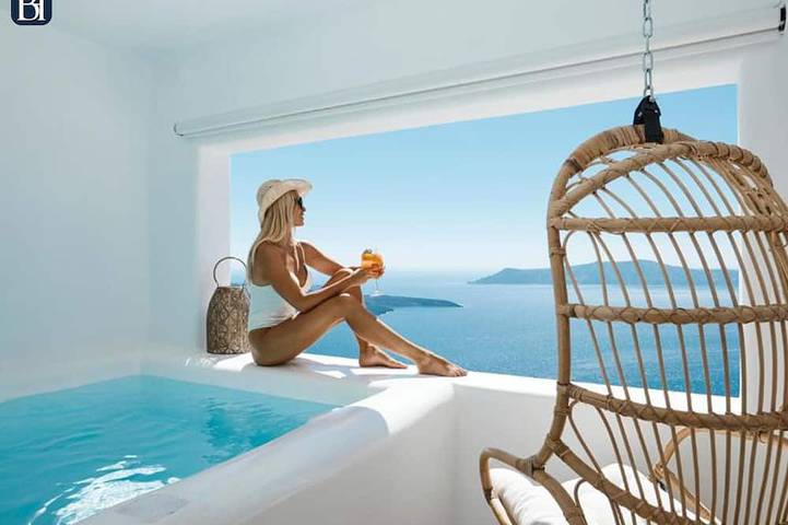 Maison d’hôte pour 3 personnes à Santorin