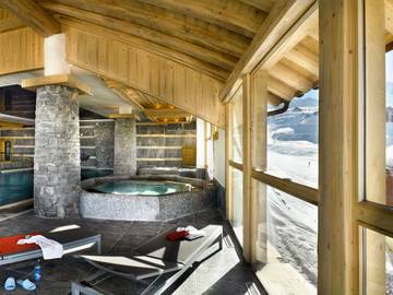 Gîte pour 6 personnes, avec balcon et sauna, animaux acceptés à Mâcot-la-Plagne