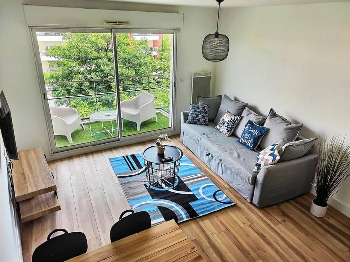 Gîte pour 5 personnes, avec balcon et vue à Orvault