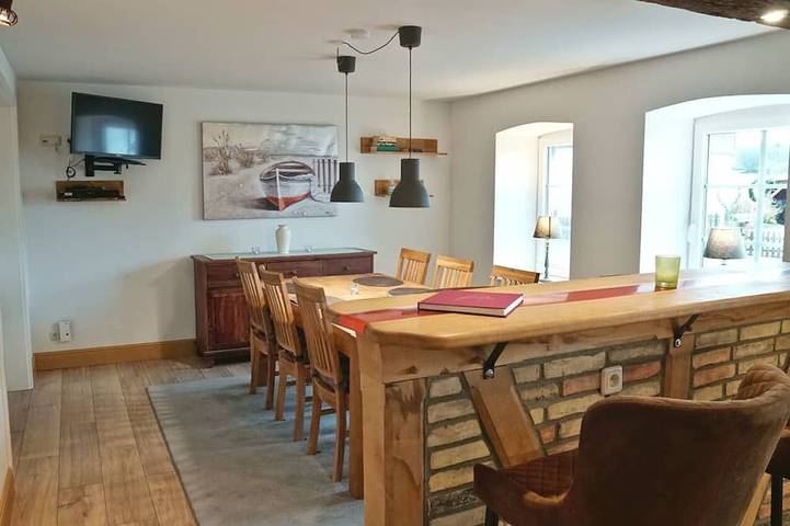 Ferienhaus für 4 Personen, mit Terrasse und Garten sowie Sauna, mit Haustier in Ulsnis