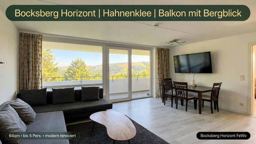 Ferienwohnung für 5 Personen, mit Balkon und Ausblick in Goslar