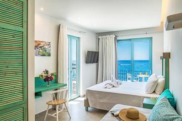 Cottage pour 3 personnes, avec vue et balcon dans Chóra Sfakíon