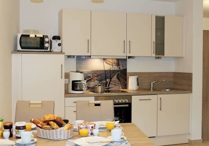 Ferienwohnung für 3 Personen, mit Terrasse und Garten in Norddeich Mole