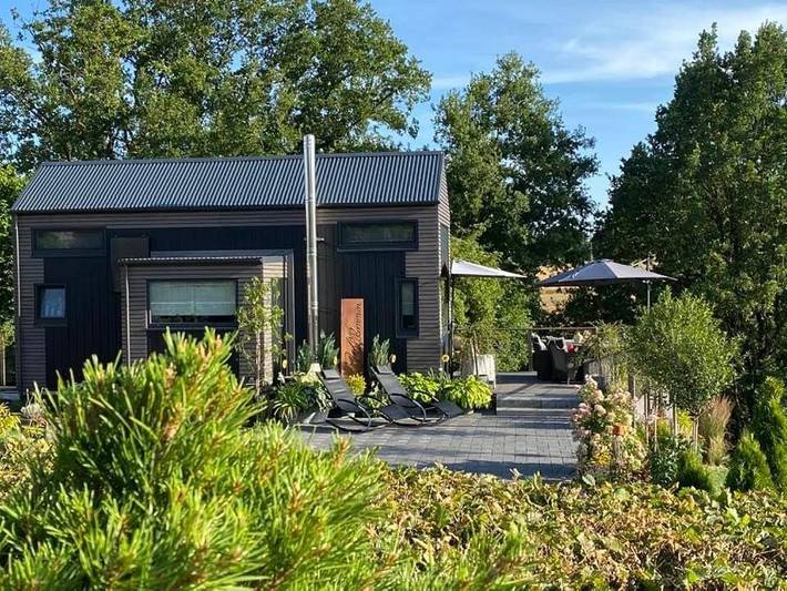 Ferienhaus für 4 Personen, mit Terrasse und Garten sowie Ausblick und Sauna, mit Haustier