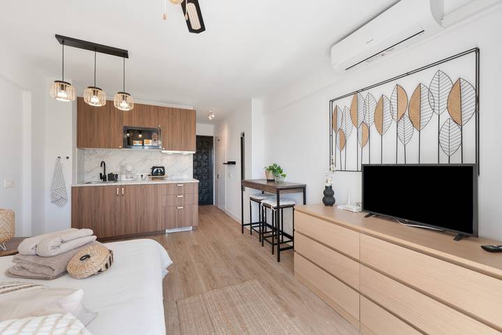Hel studio-lejlighed, Studio for 2 personer med balkon in Nueva Andalucia Golf Valley, Marbella
