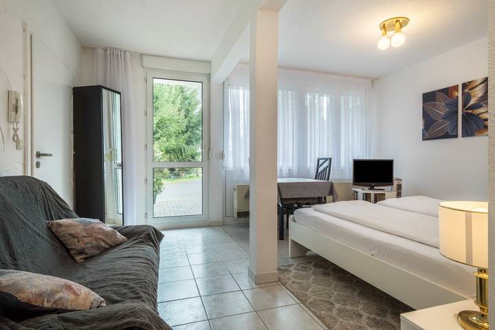 Hel lejlighed, Studio Apartment “Trapp-Mayer Eg Mitte” near Lake Constance in Oberteuringen, Region Bodensee-Oberschwaben