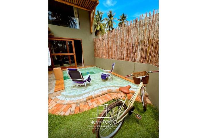 Casas e apartamentos de temporada para 5 pessoas, com jardim e terraço em Porto de Pedras