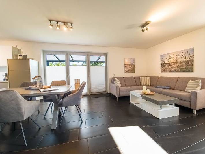 Ferienhaus für 4 Personen, mit Terrasse und Garten sowie Sauna in Hagermarsch