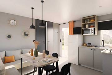 Camping pour 4 personnes, avec bassin pour enfant en Vendée