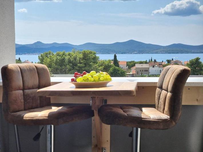 Studio für 2 Personen, mit Balkon in Zadar (Kommun)