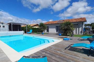 Gîte pour 4 personnes, avec terrasse, animaux acceptés à Escource