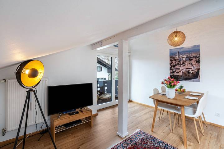 Gîte pour 4 personnes, avec balcon et jardin, animaux acceptés au Tegernsee - 3