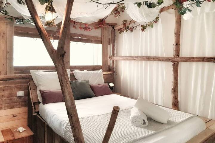 Appartement de vacances pour 3 personnes, avec jardin