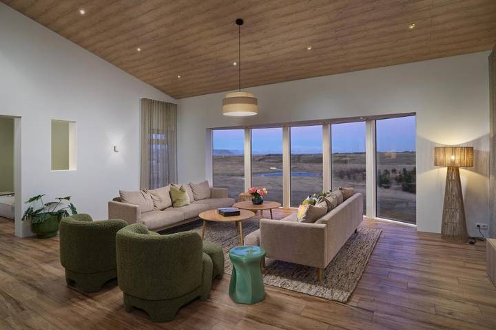 Casa rural para 6 personas, con jardín además de vistas y sauna en Islandia