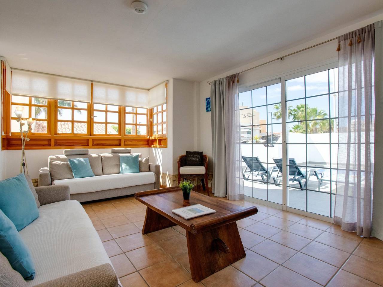 Bright and airy spacious three bedroom Holiday Home with private pool in La Caleta, Adeje