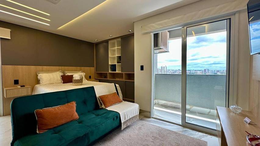 Casas e apartamentos de temporada para 3 pessoas, com balcão e vista em Sorocaba