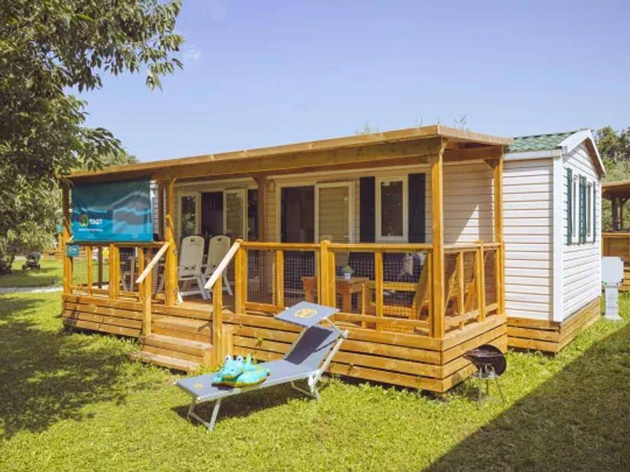 Camping Zelena Laguna - Mobilheim 7 personen - Comfort Plus 3 Zimmer Lounge mit Geschirrspüler in Funtana, Kroatische Adria