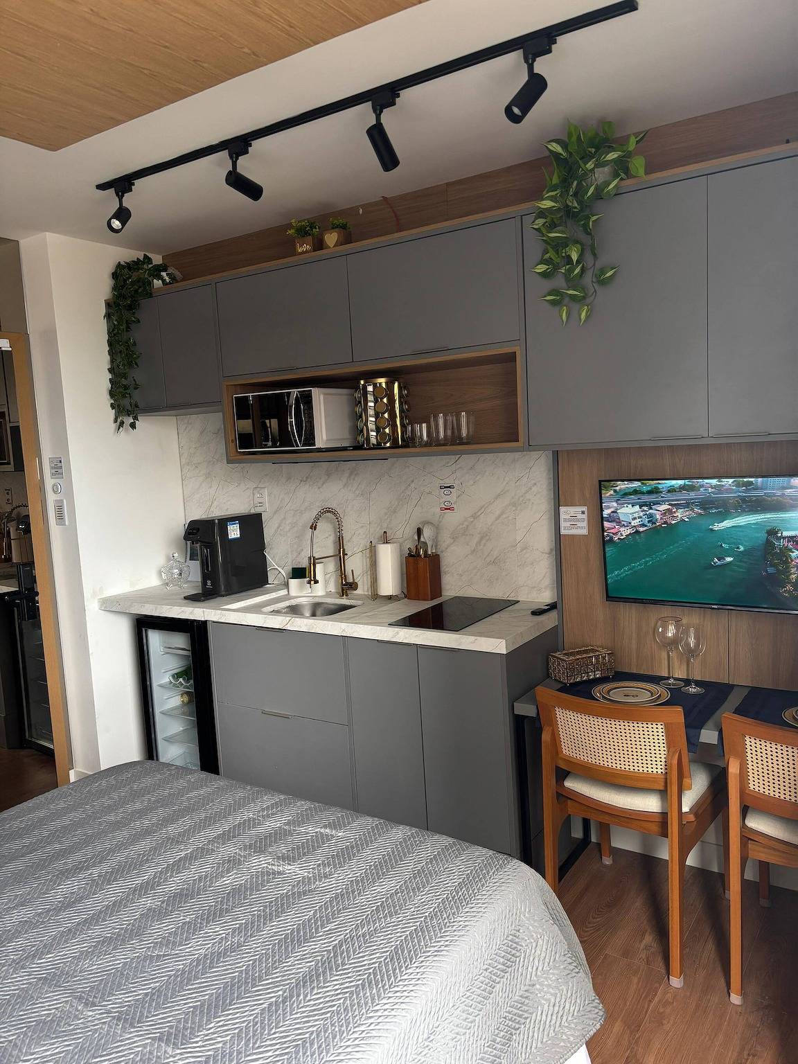 Estudio entero, Estudio Barragold Vista Mar con piscina en la azotea in Barra (Salvador), Salvador