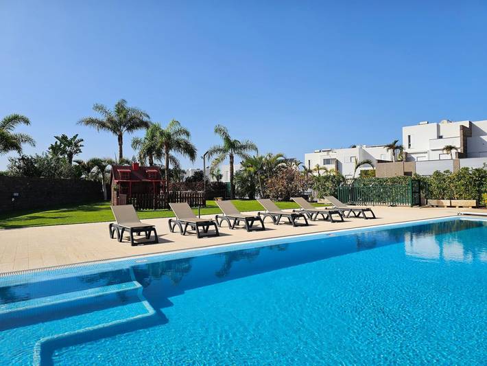 Ferienhaus für 8 Personen, mit Pool und Garten sowie Meerblick auf den Kanaren