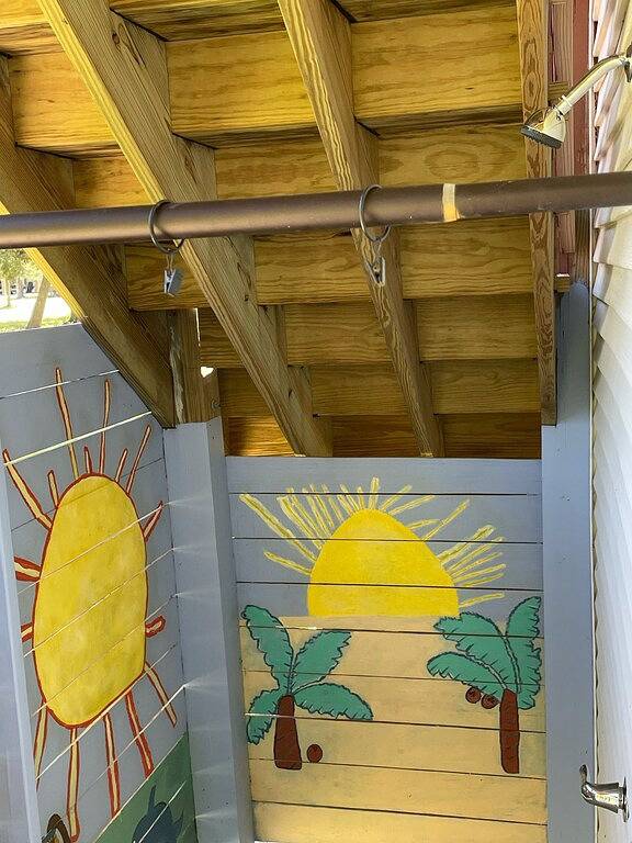 Old Town Bay St. Louis Private Location Outdoor Bar Area Pool Table Ping Pong in Bay St. Louis, Mississippi Gulf Coast