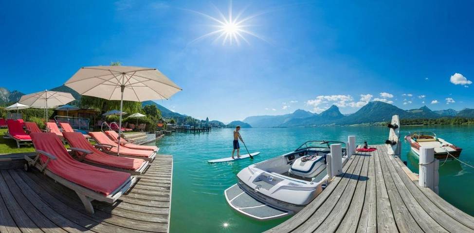 Hotel für 3 Personen, mit Balkon und Terrasse sowie Garten in Sankt Wolfgang im Salzkammergut