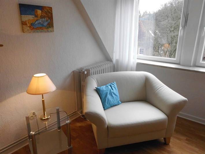 Ganze Ferienwohnung, Fewo Vieburger Gehölz, Badewanne, Wohn-/Schlafraum in Kieler Förde, Kiel